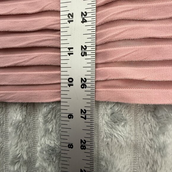 Eloquii Shirt Womens 14/16 Short Sleeve Tee Pink Textured Stripes Shimmer Top‎ - Picture 5 of 9